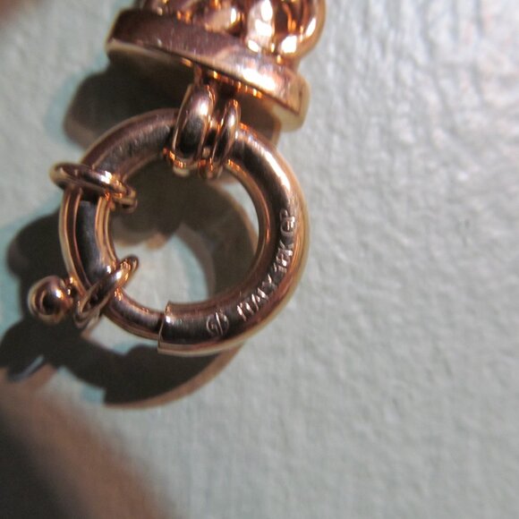 MODA AL MASSIMO 18K yellow Gold over Bronze Arezzo Byzantine 18" Necklace JTV - Picture 15 of 16